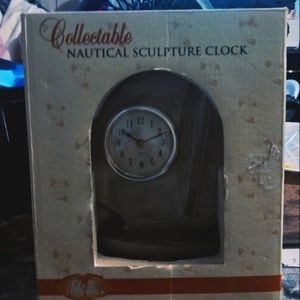 Nautical Collectible Glass Sail boat clock